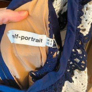 Self Portrait crochet dress